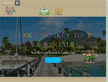 Tablet Screenshot of funkymonkeytours.com